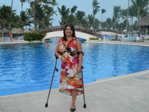 Punta Cana, DR after a relaxing day in the pool with my husband