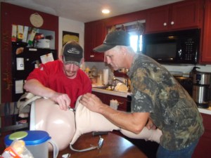 Fixing my leg...A FAIL I might add!