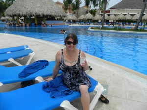 Raising my glass (of water!) to courage!